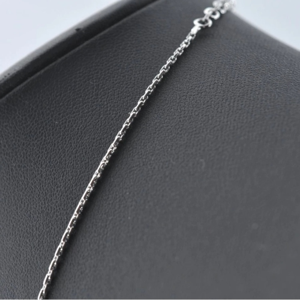Christian Dior CD Silver Tone Pendant Necklace 14-16” - Picture 5 of 11